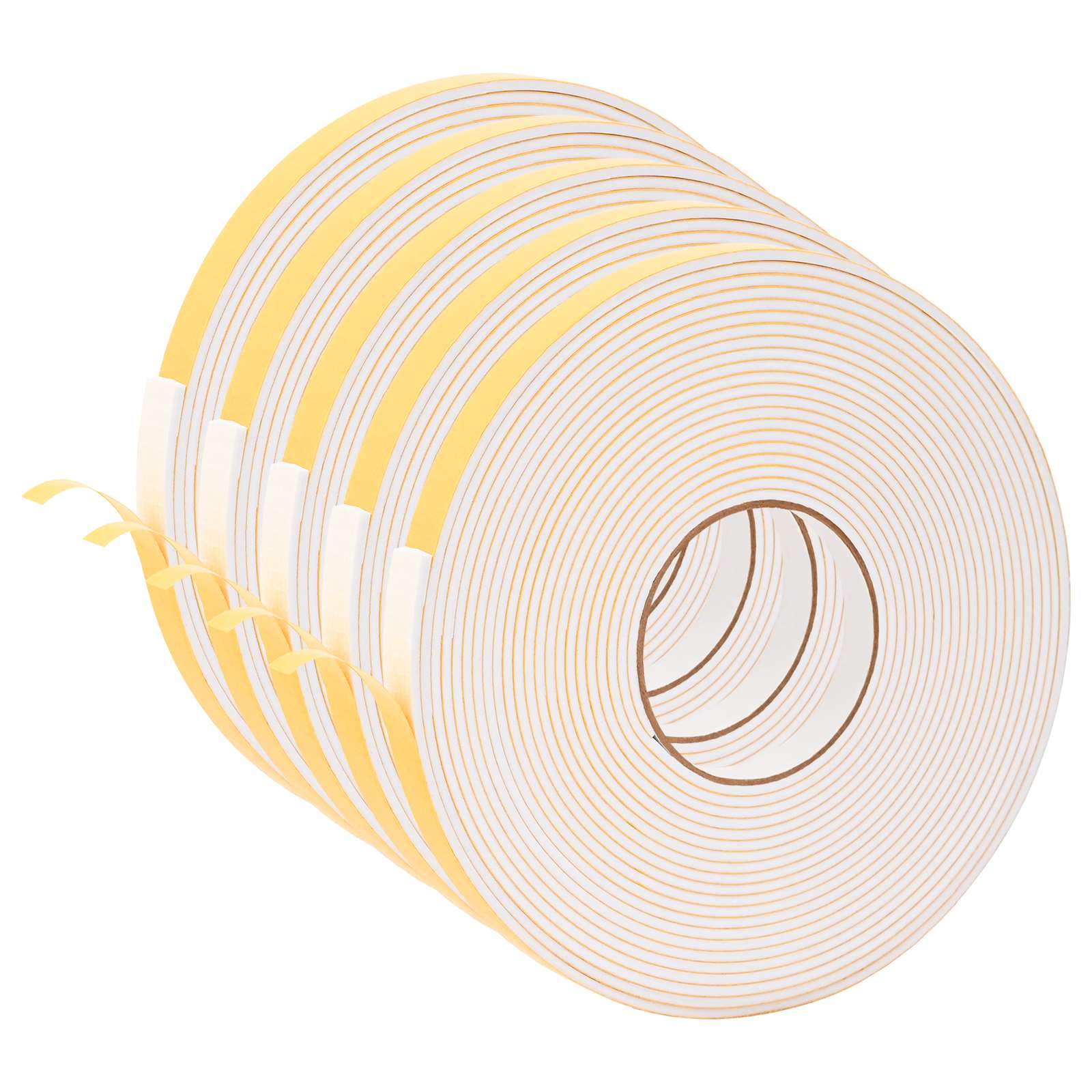 vidaXL Samolepicí pěnová páska 5 ks Bílá 10mm x 10m Pěna CR