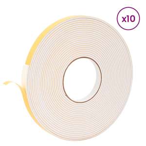Samolepicí pěnová páska 10 pcs Bílá 15mm x 10m Pěna CR - obrázek 3