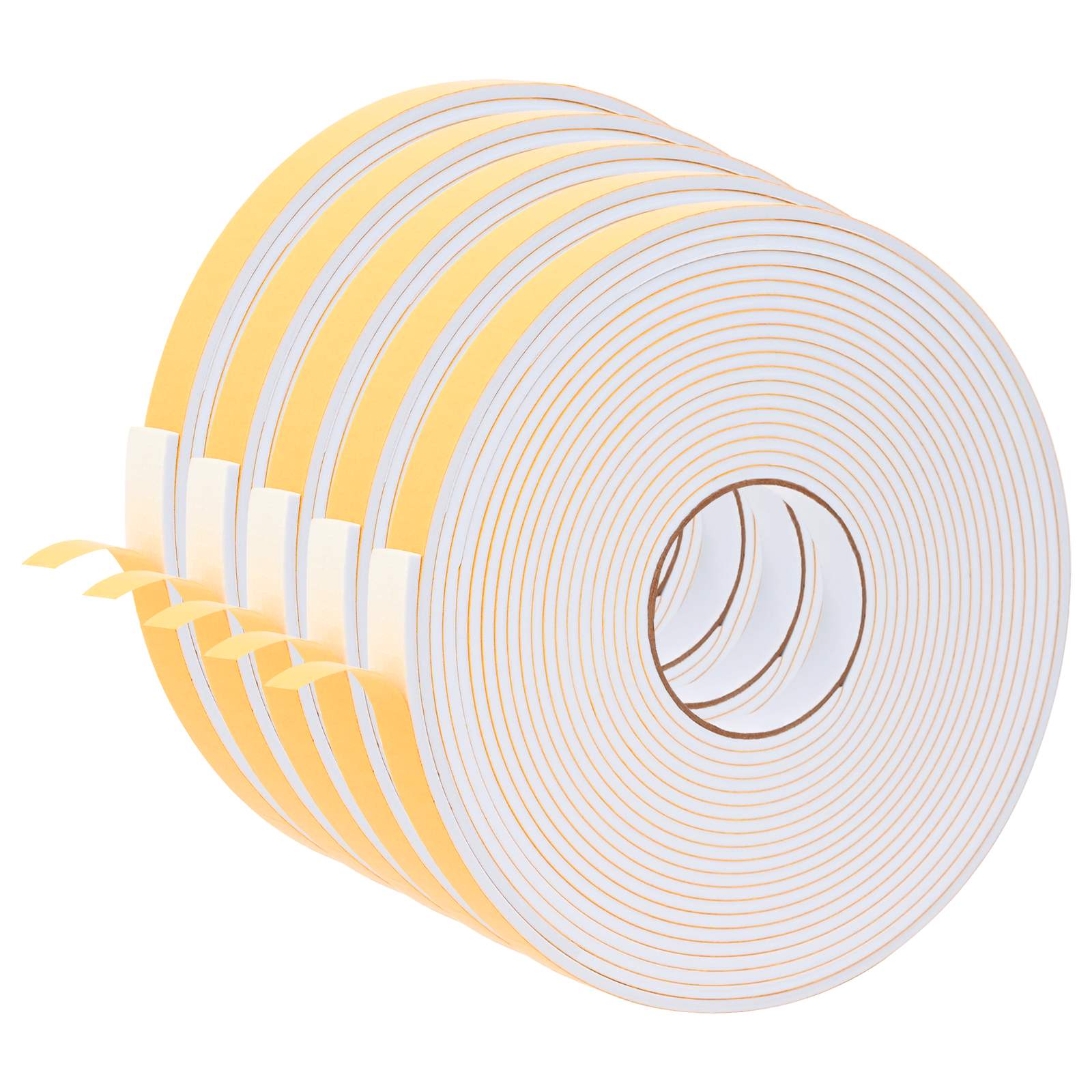 vidaXL Samolepicí pěnová páska 5 ks Bílá 20mm x 10m Pěna CR