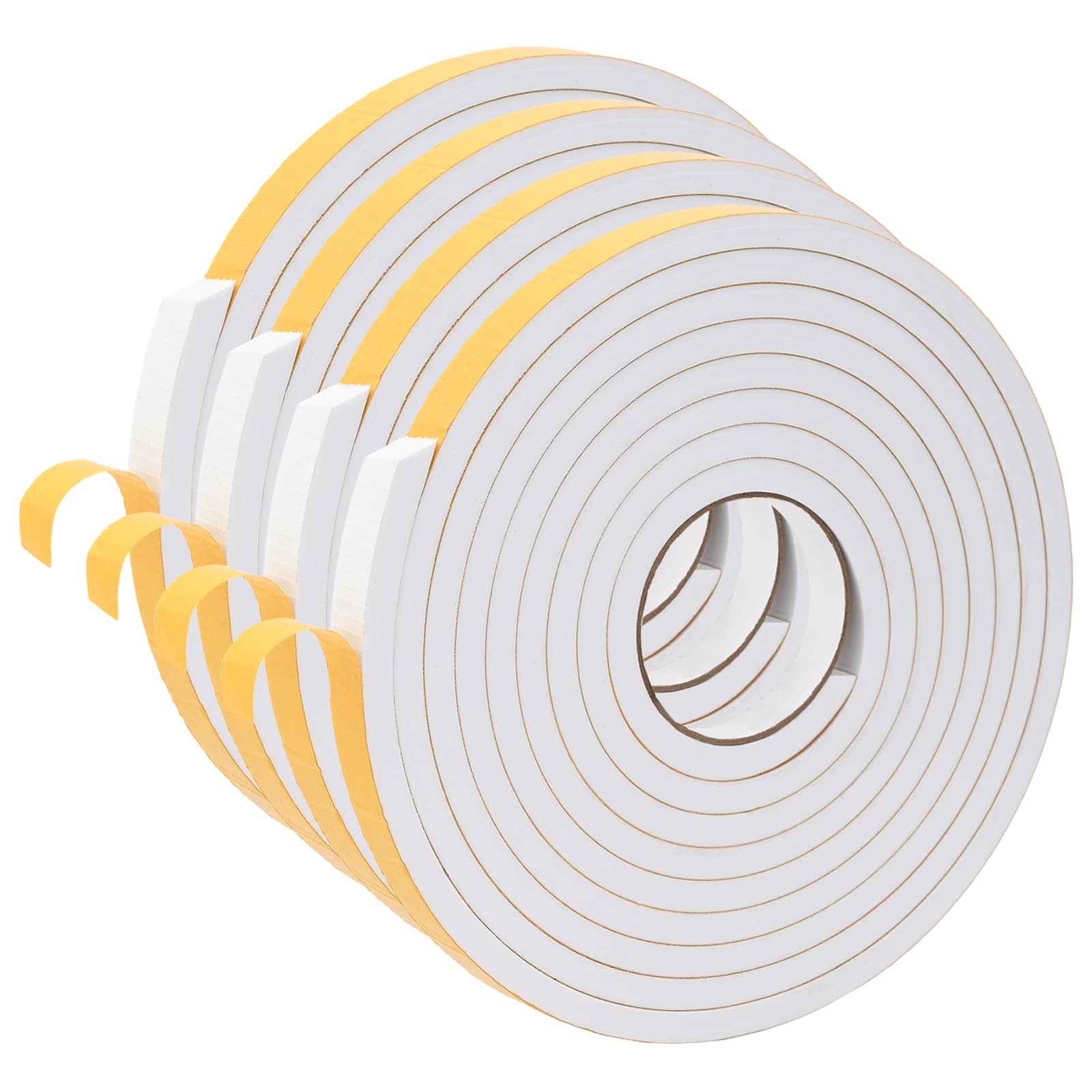 vidaXL Samolepicí pěnová páska 4 ks Bílá 20mm x 5m Pěna CR