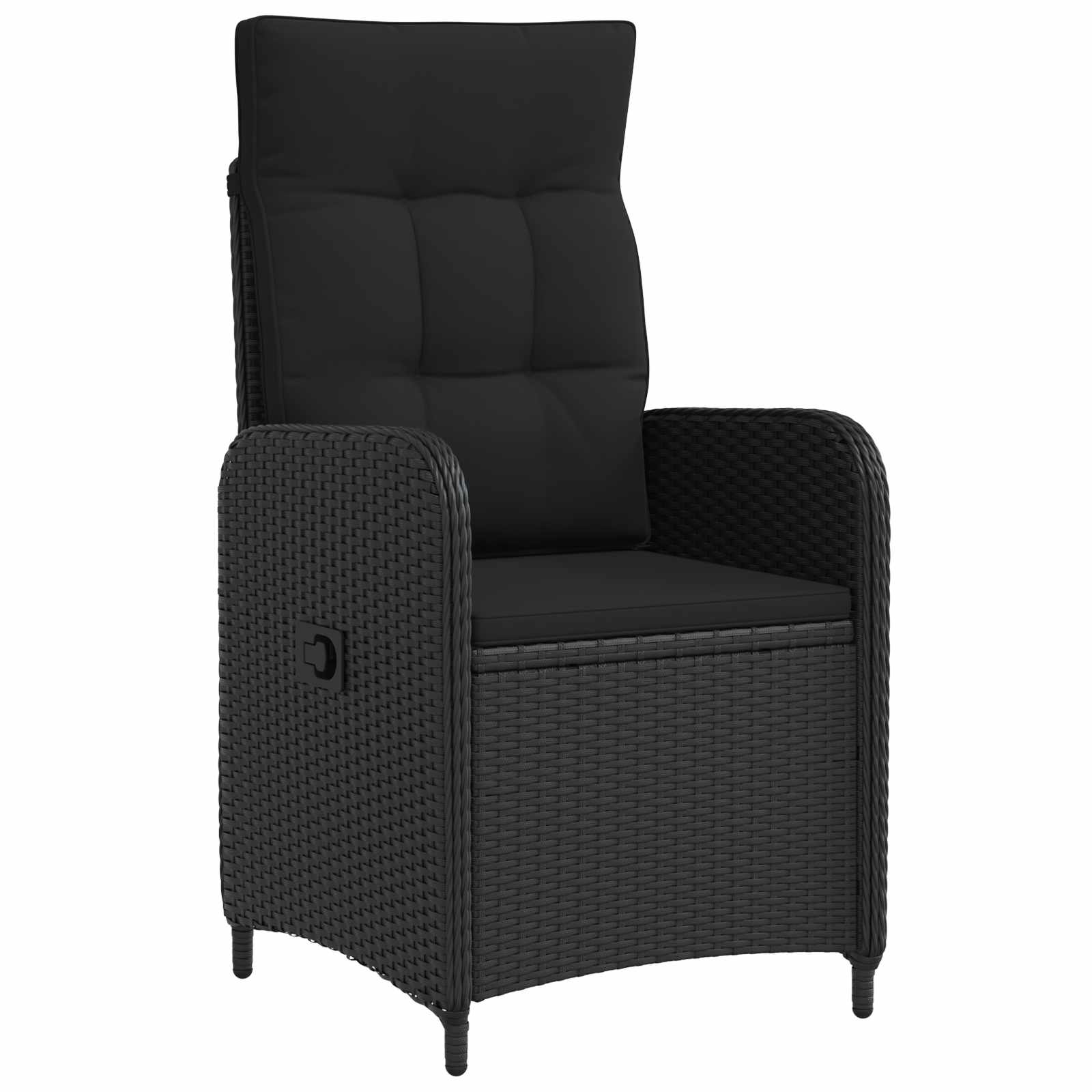 Zunanja jedilnica 5 pcs Črna poli ratan - slika 5
