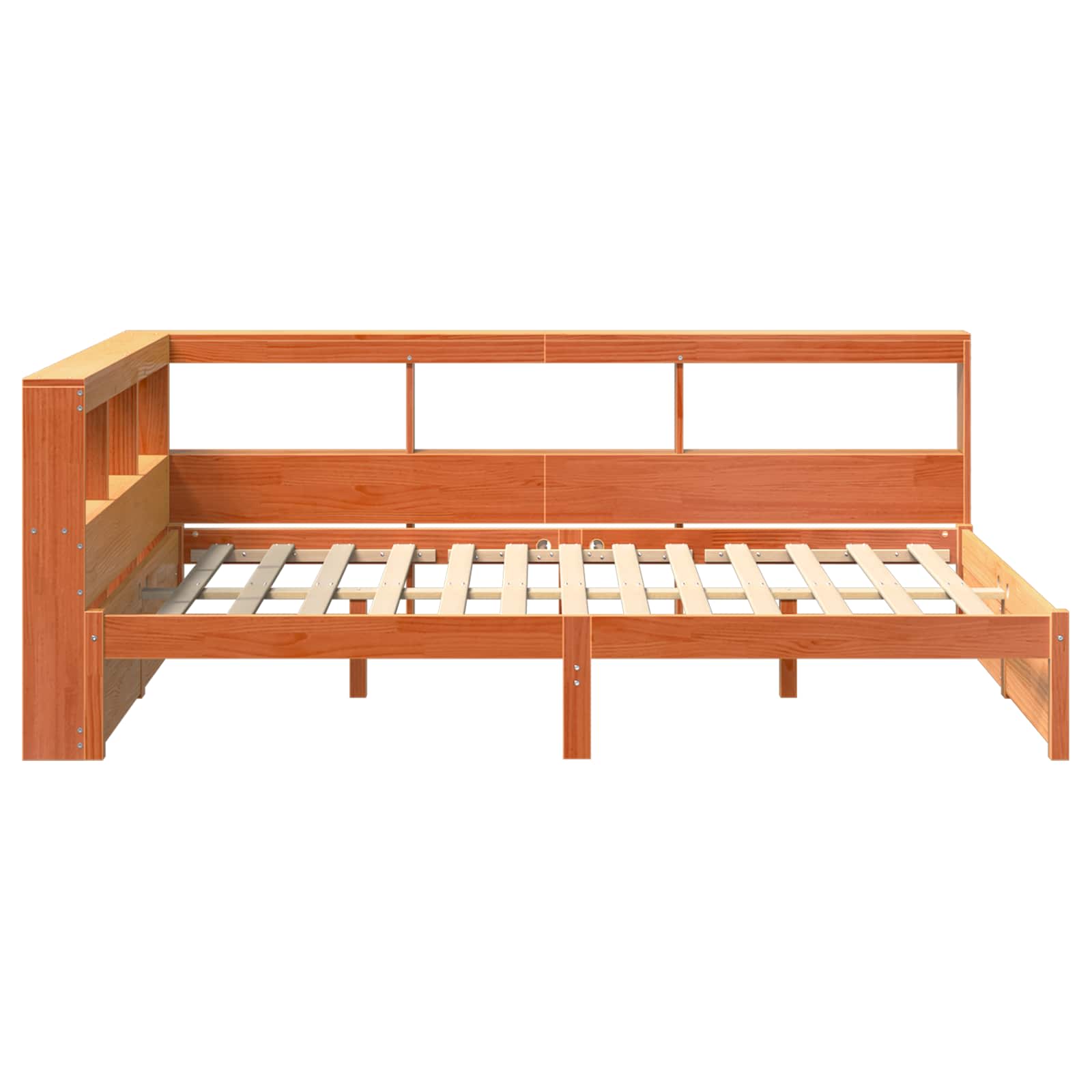 Boekenkast Bed 2 pcs Wasbruin 200 x 150 cm Massief Vurenhout image 7