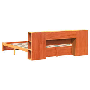 Postelový rám s úložným čelem s čelo 2 pcs Voskově hnědá - obrázek 8