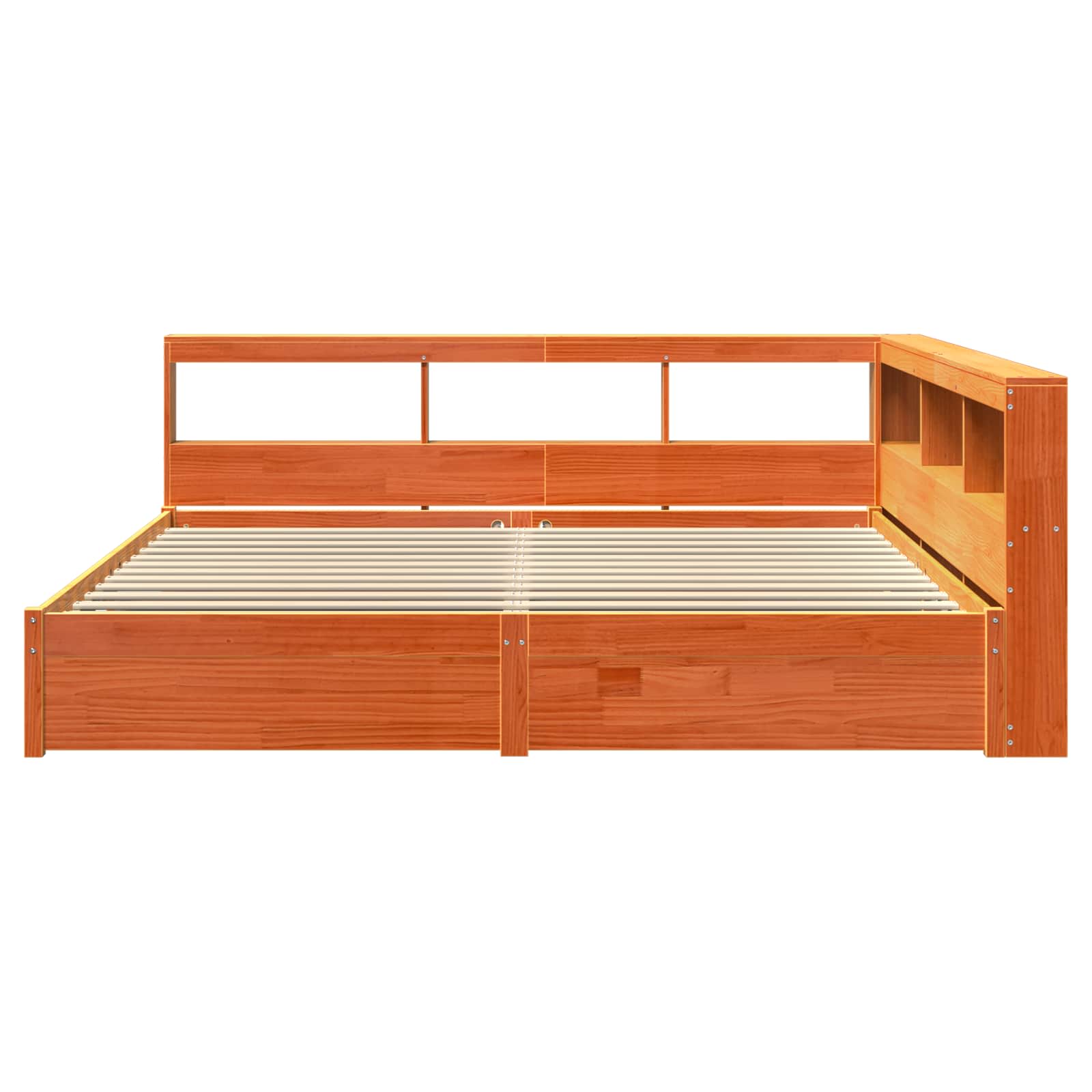 Boekenkast Bed 2 pcs Wasbruin 200 x 200 cm Massief Vurenhout image 6