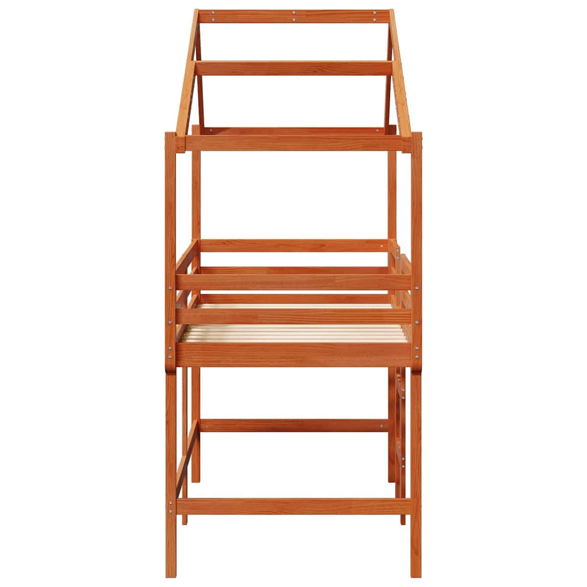 Hemsengramme Voksbrun 90 x 190 cm Massivt fyrretræ - Billede 7