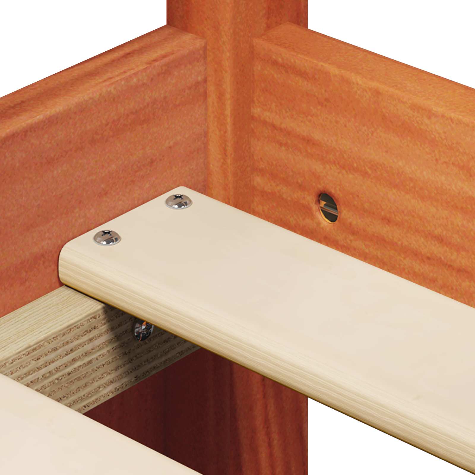 Dagtbed met hoofdeinde 3 pcs Wasbruin Massief Vurenhout image 6