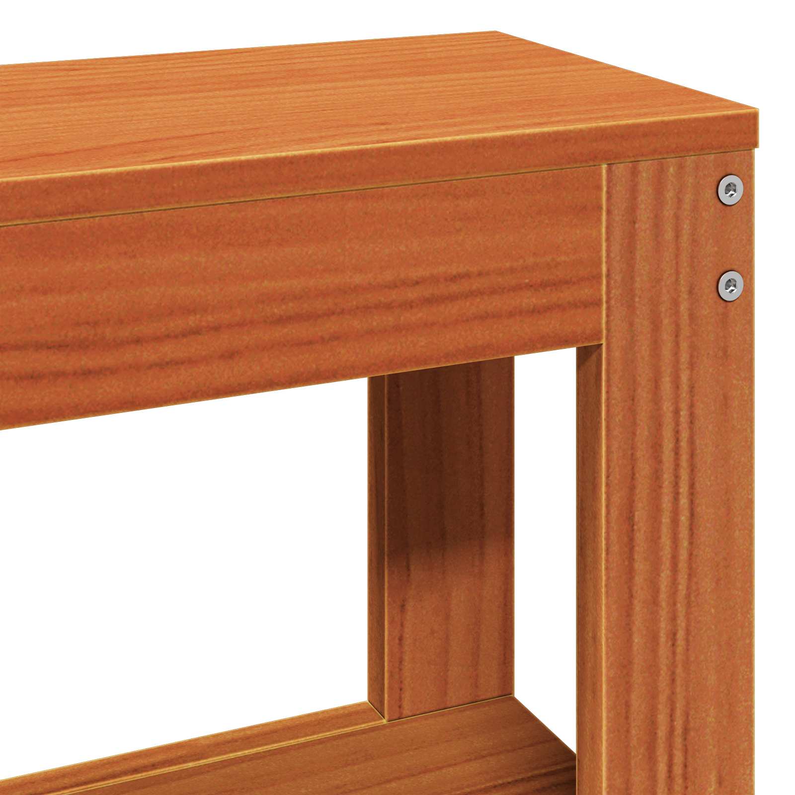 Bedframe met hoofdeinde Wasbruin 150 x 200 cm Massief Vurenhout image 9