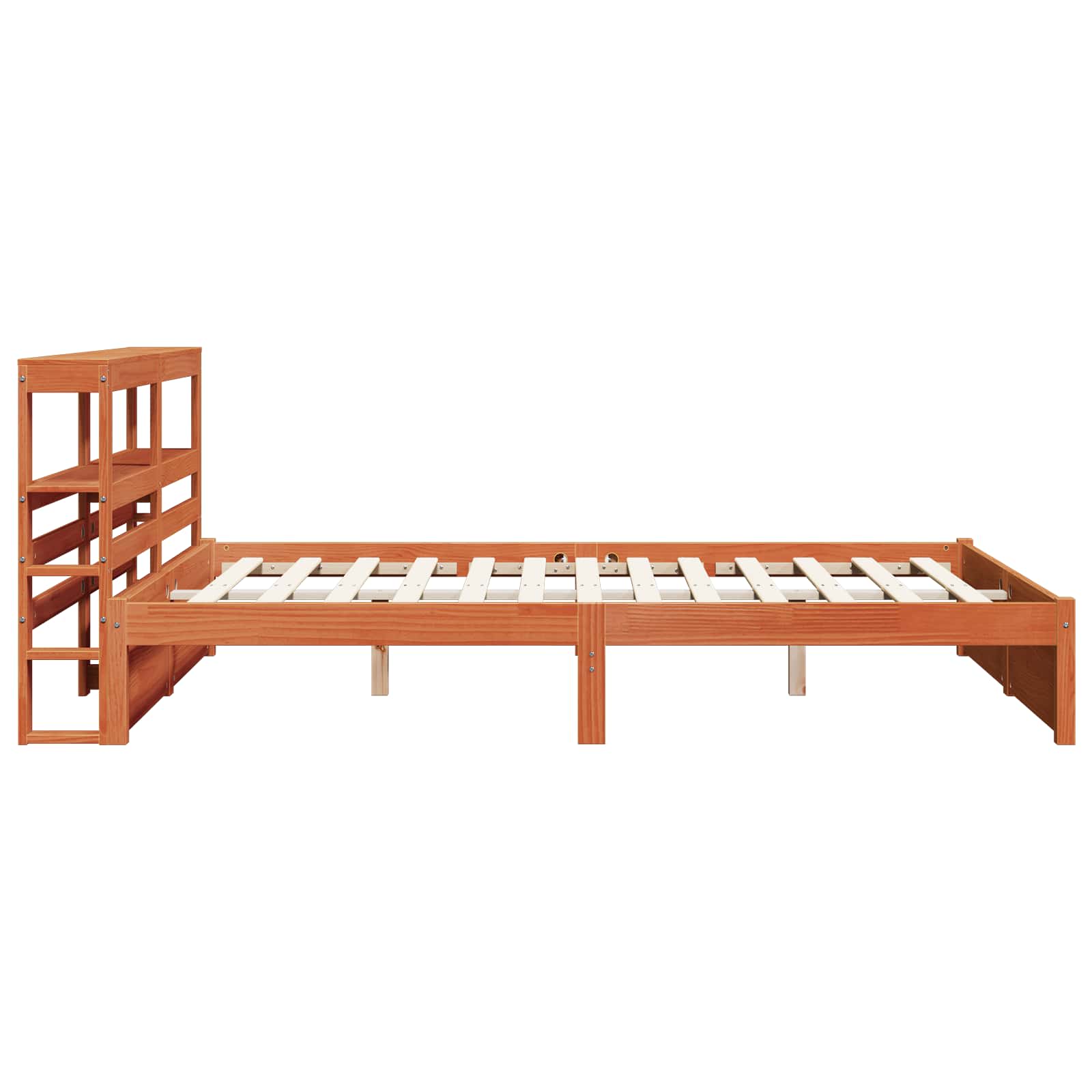 Bedframe met hoofdeinde Wasbruin 150 x 200 cm Massief Vurenhout image 7