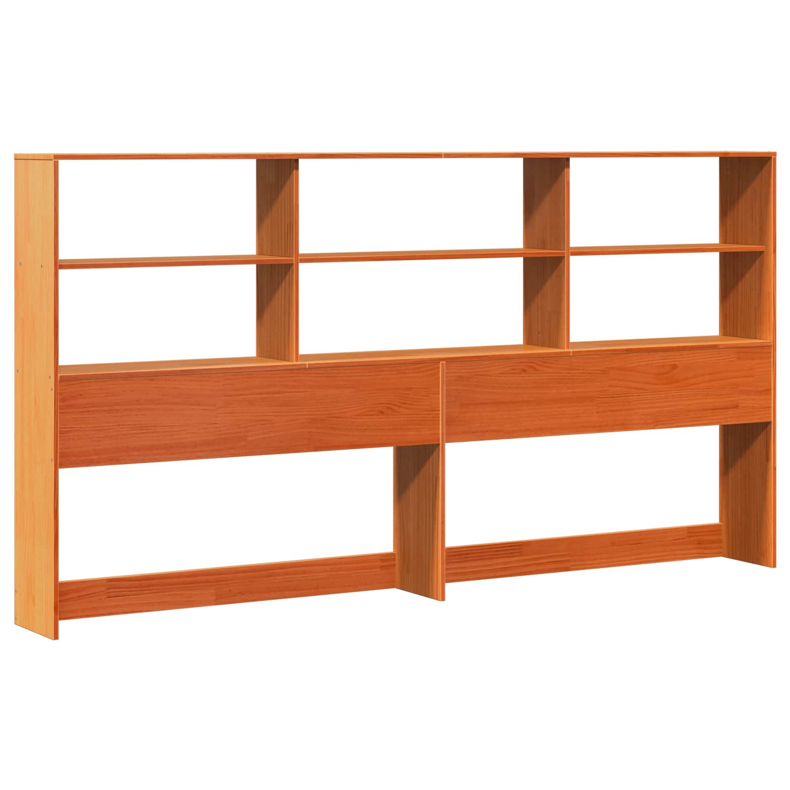 Boekenkast Bedframe Wasbruin 180 x 200 cm Massief Vurenhout image 3