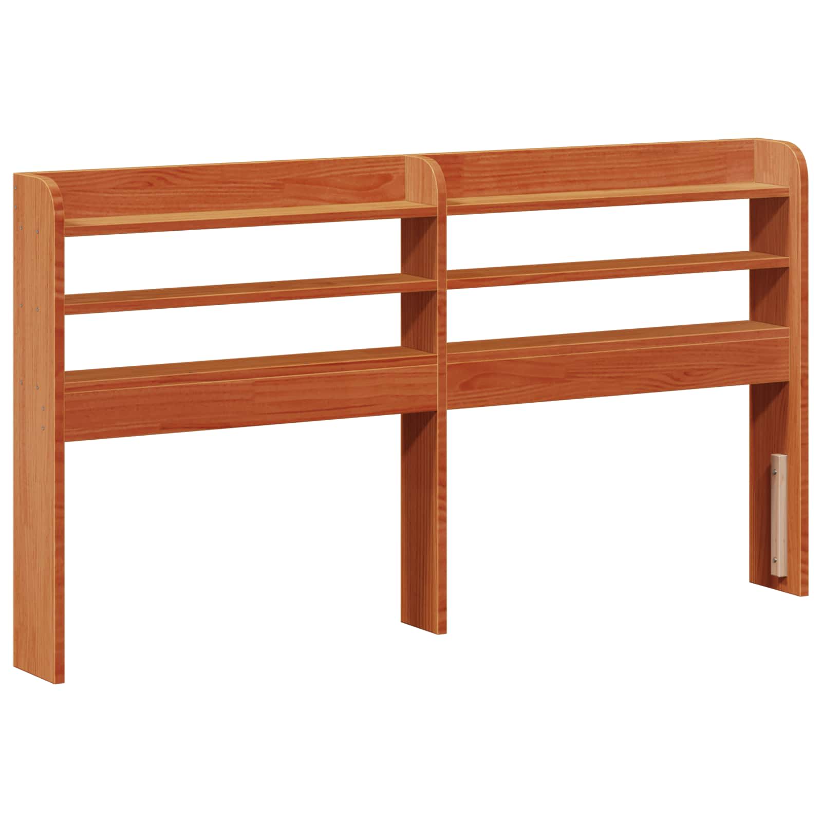 Bedframe met hoofdeinde Wasbruin 150 x 200 cm Massief Vurenhout image 4