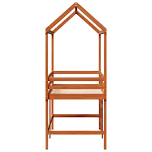 Rám postele loft Voskově Hnědá 90 x 190 cm Masivní borovice - obrázek 7