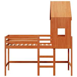 Rám postele loft Voskově Hnědá 90 x 190 cm Masivní borovice - obrázek 6