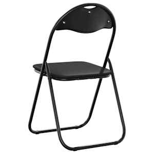 Skládací židle 2 pcs Černý 48 x 43,5 x 81 cm Umělá kůže - obrázek 7