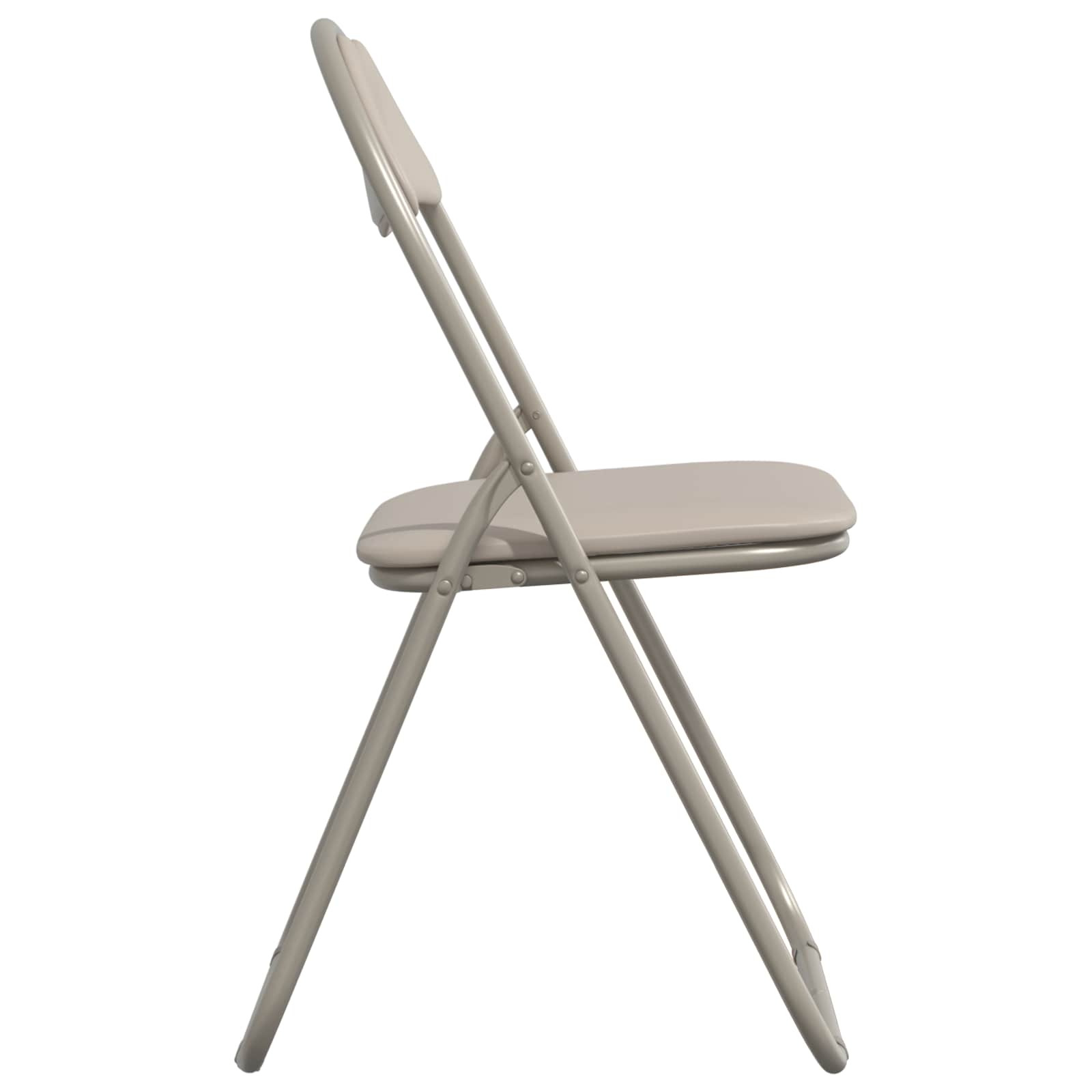 Zložljiva stolica 8 pcs Peščena 48 x 43,5 x 81 cm Umjetno usnje - slika 6