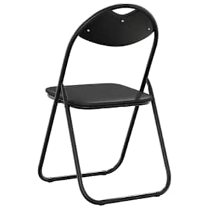 Skládací židle 2 pcs Černý 48 x 43,5 x 81 cm Umělá kůže - obrázek 7