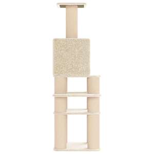 Kočičí strom se škrabacími sloupky sisal Krémová 180 cm - obrázek 5
