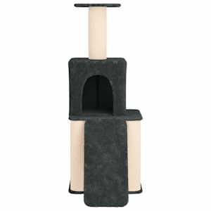 Kočičí strom se škrabacími sloupky sisal Tmavě šedá 146 cm - obrázek 4