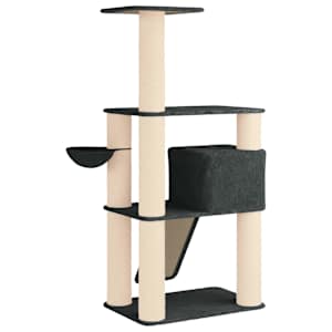 Kočičí strom se škrabacími sloupky sisal Tmavě šedá 173 cm - obrázek 6