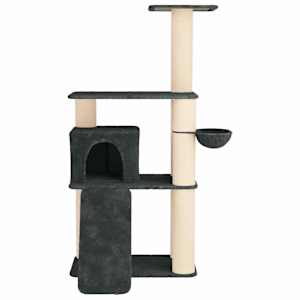Kočičí strom se škrabacími sloupky sisal Tmavě šedá 173 cm - obrázek 4