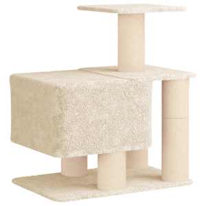 Kočičí strom se škrabacími sloupky sisal Krémová 96 cm - obrázek 6