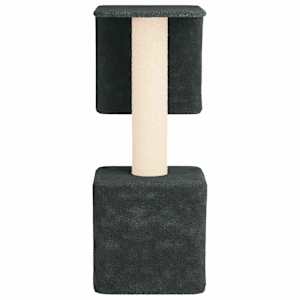 Kočičí strom se škrabacími sloupky sisal Tmavě šedá 114 cm - obrázek 5