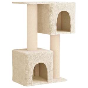 vidaXL Kassipuu kraapimispostidega Kreemjas 114 cm