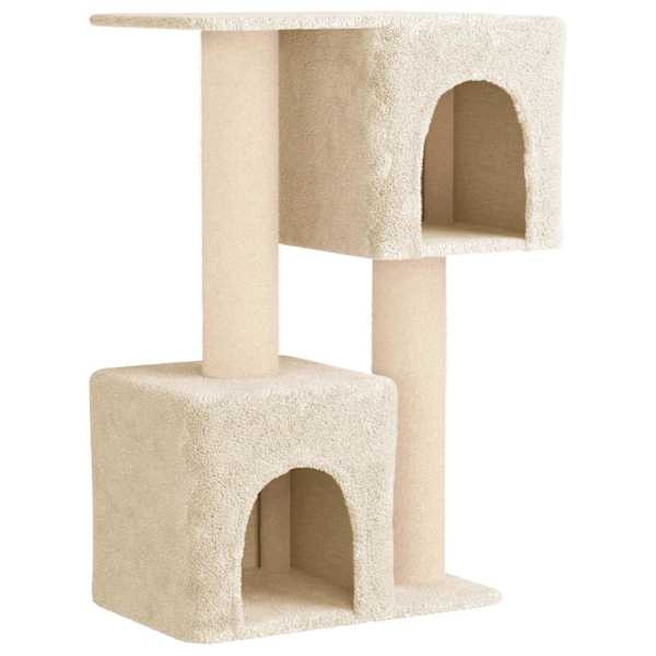 vidaXL Kassipuu kraapimispostidega Kreemjas 114 cm