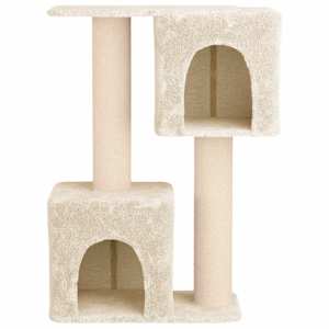 Kočičí strom se škrabacími sloupky sisal Krémová 114 cm - obrázek 4