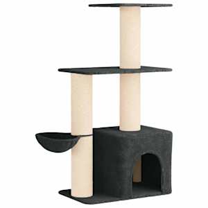 vidaXL Kassipuu kraapimispostidega Tumehall 133 cm