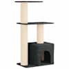 vidaXL Kassipuu kraapimispostidega Tumehall 133 cm