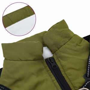 Psí kabát Armádně zelená L40 Fleece a polyester - obrázek 7