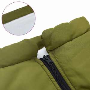 Psí kabát s postrojem Armádně zelená L48 Fleece a polyester - obrázek 7