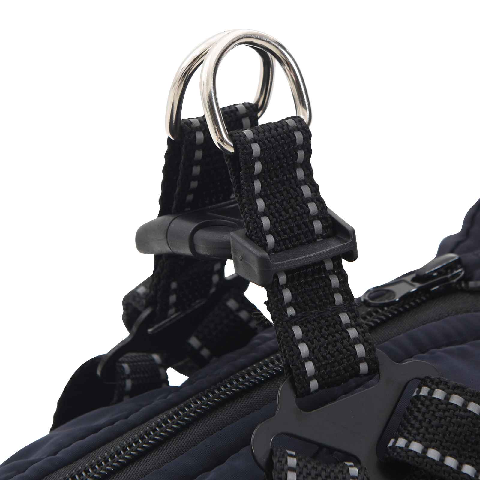 Pasja jakna z jermenom Temno modra M Flis in poliester - slika 8