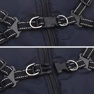 Psí kabát Námořnická modrá L44 Fleece a polyester - obrázek 6
