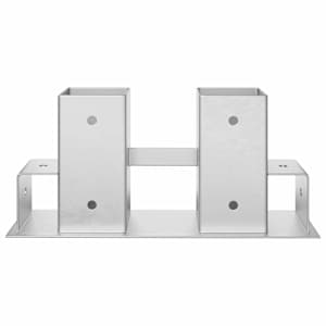 Pomůcka na stohování palivového dříví 12 pcs Stříbrná 34 x 10 x 15 cm - obrázek 5