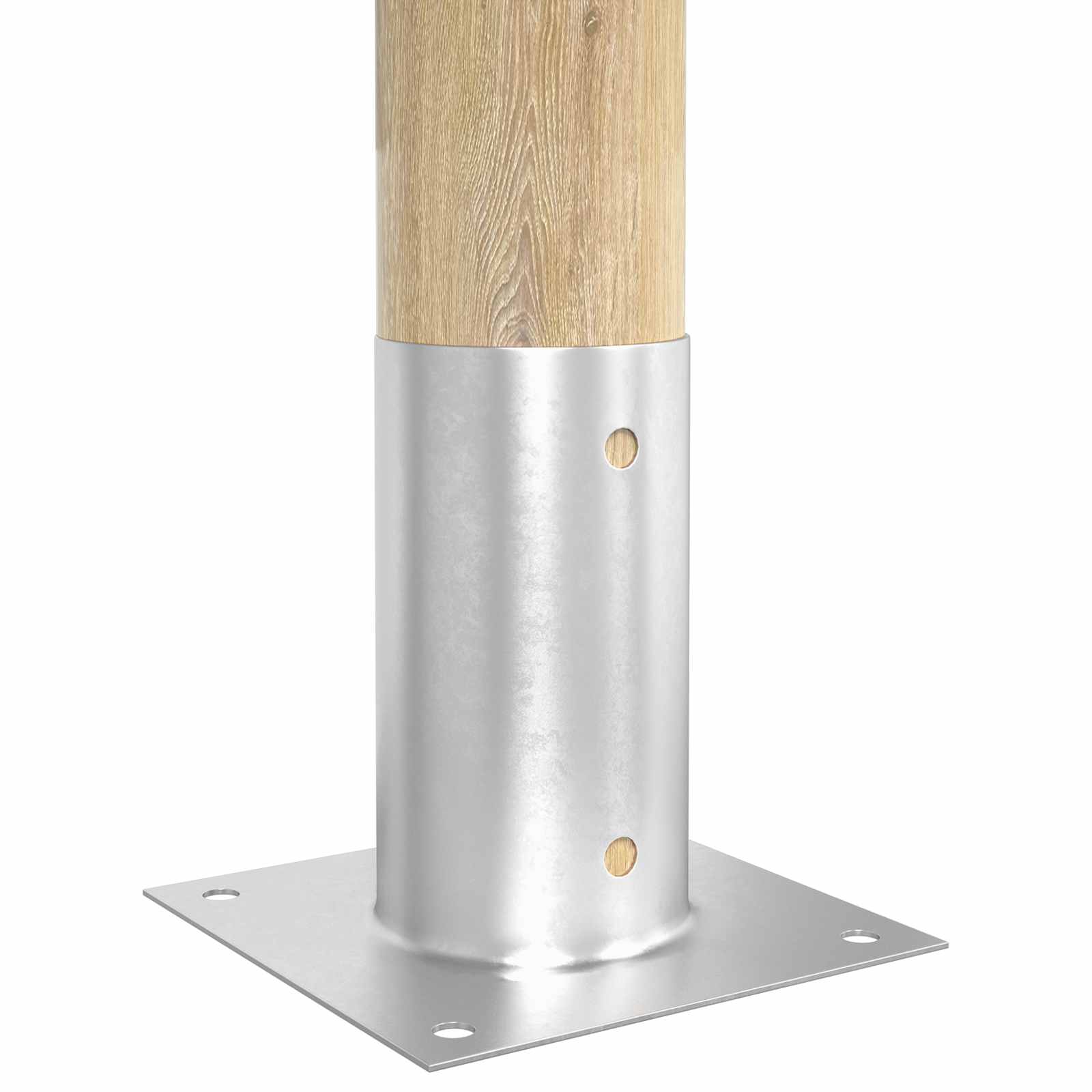 Ronde grondanker 4 pcs Zilverkleurig 15 x 15 x 15 cm Metaal image 3