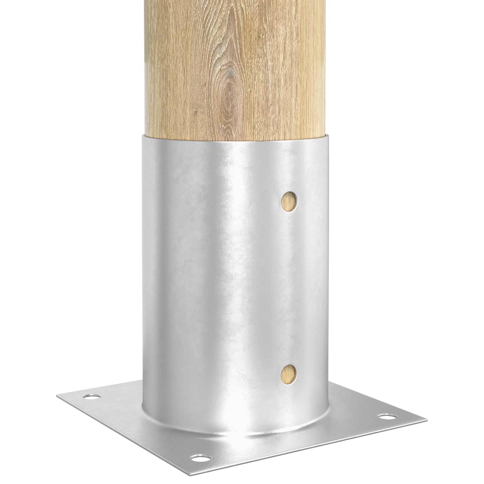 Ronde grondanker 4 pcs Zilverkleurig 15 x 15 x 15 cm Metaal image 3