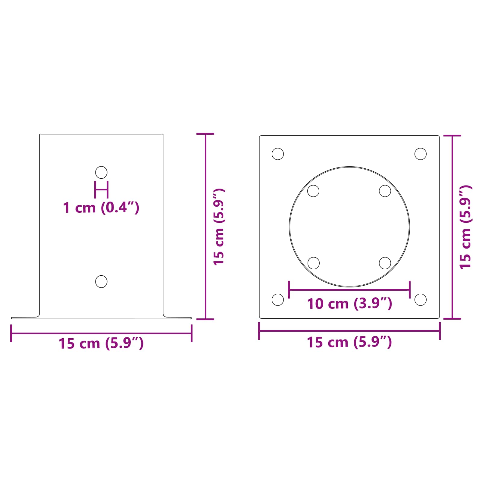 Ronde grondanker 12 pcs Zilverkleurig 15 x 15 x 15 cm Metaal image 11
