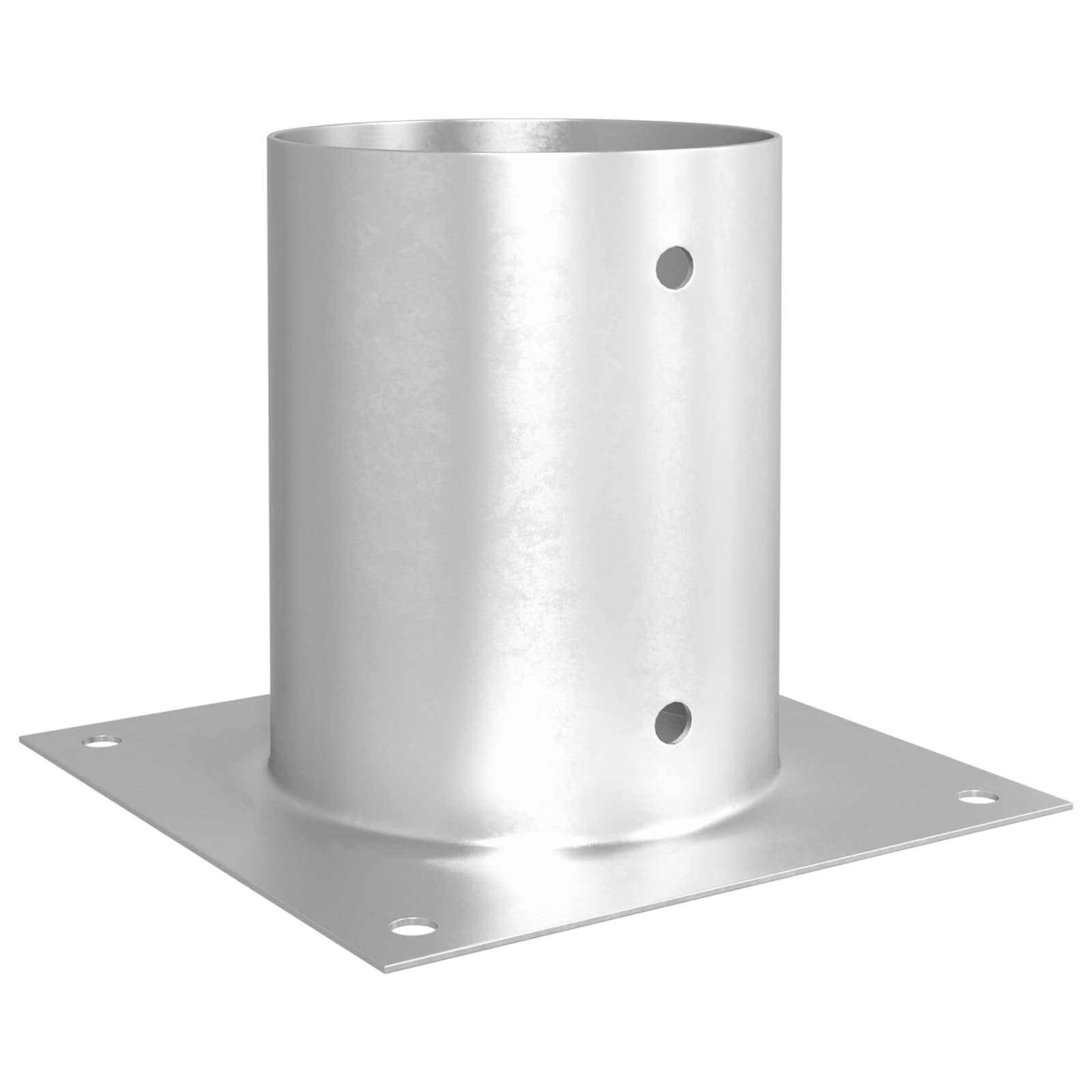 Ronde grondanker 12 pcs Zilverkleurig 18 x 18 x 15 cm Metaal image 2