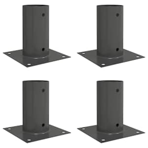 vidaXL &Uuml;mmargune maapinna ankru 4 tk Antratsiit 15 x 15 x 15 cm Metall