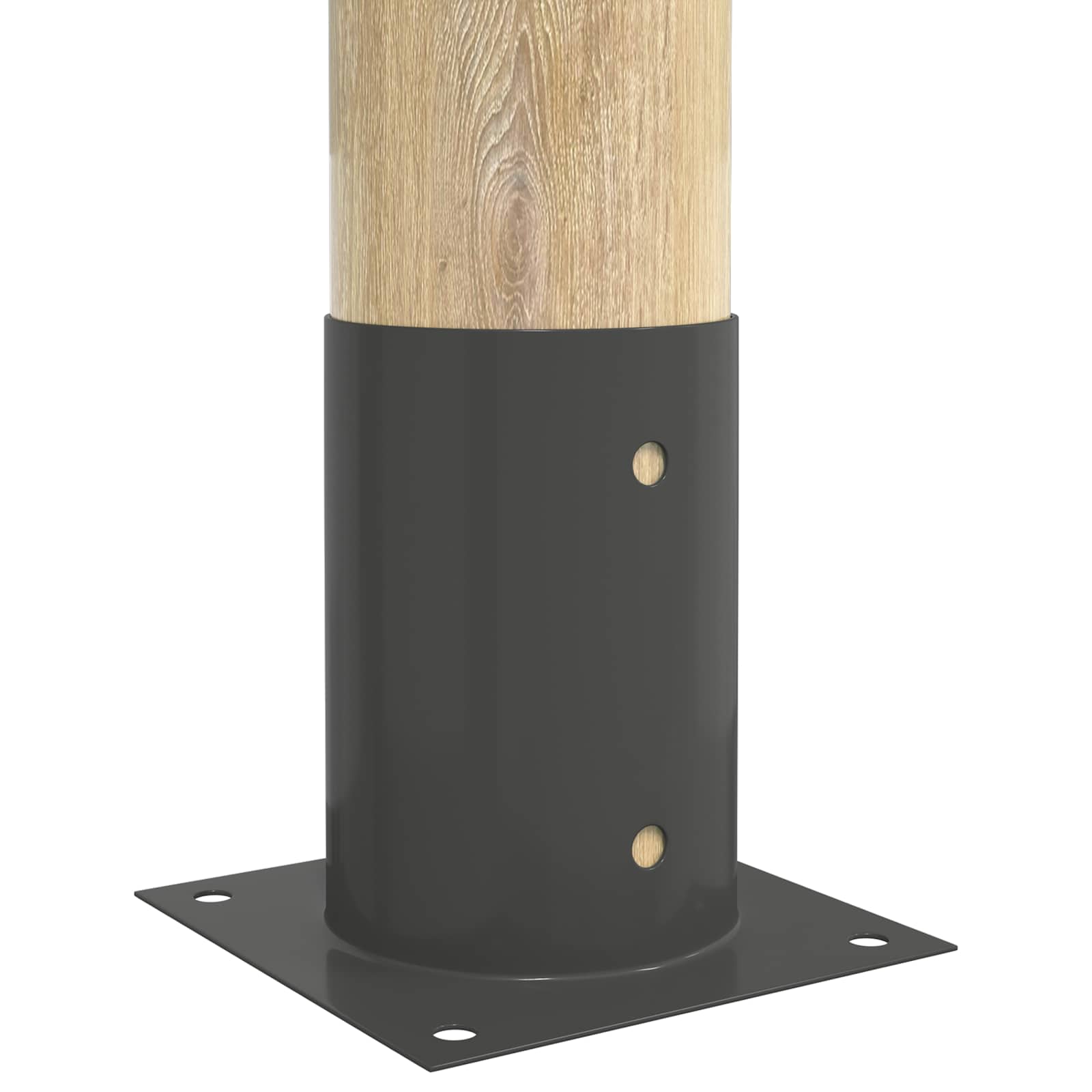 Ronde grondanker 4 pcs Antracietkleurig 15 x 15 x 15 cm Metaal image 3