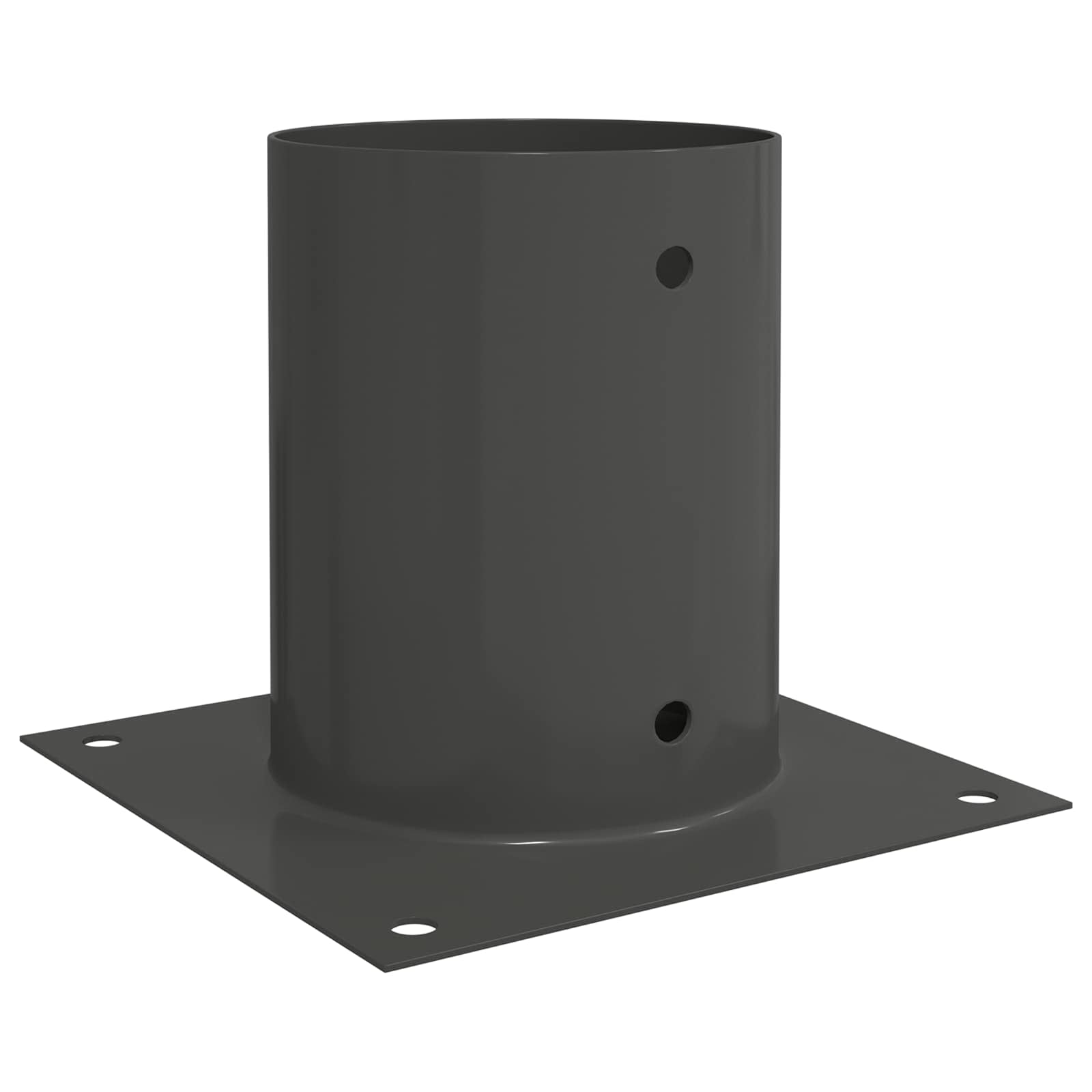 Ronde grondanker 12 pcs Antracietkleurig 18 x 18 x 15 cm Metaal image 2