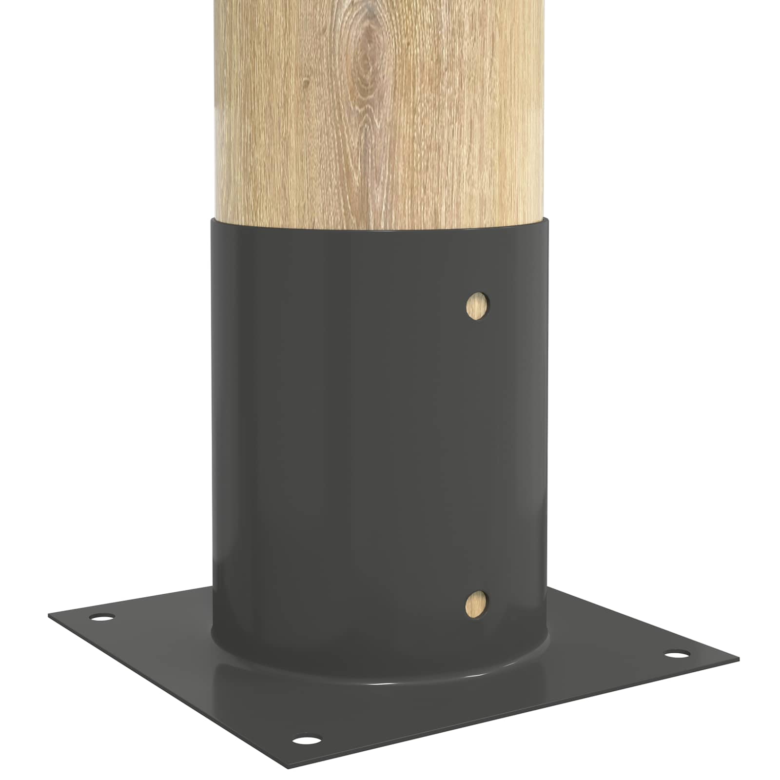 Ronde grondanker 12 pcs Antracietkleurig 18 x 18 x 15 cm Metaal image 3