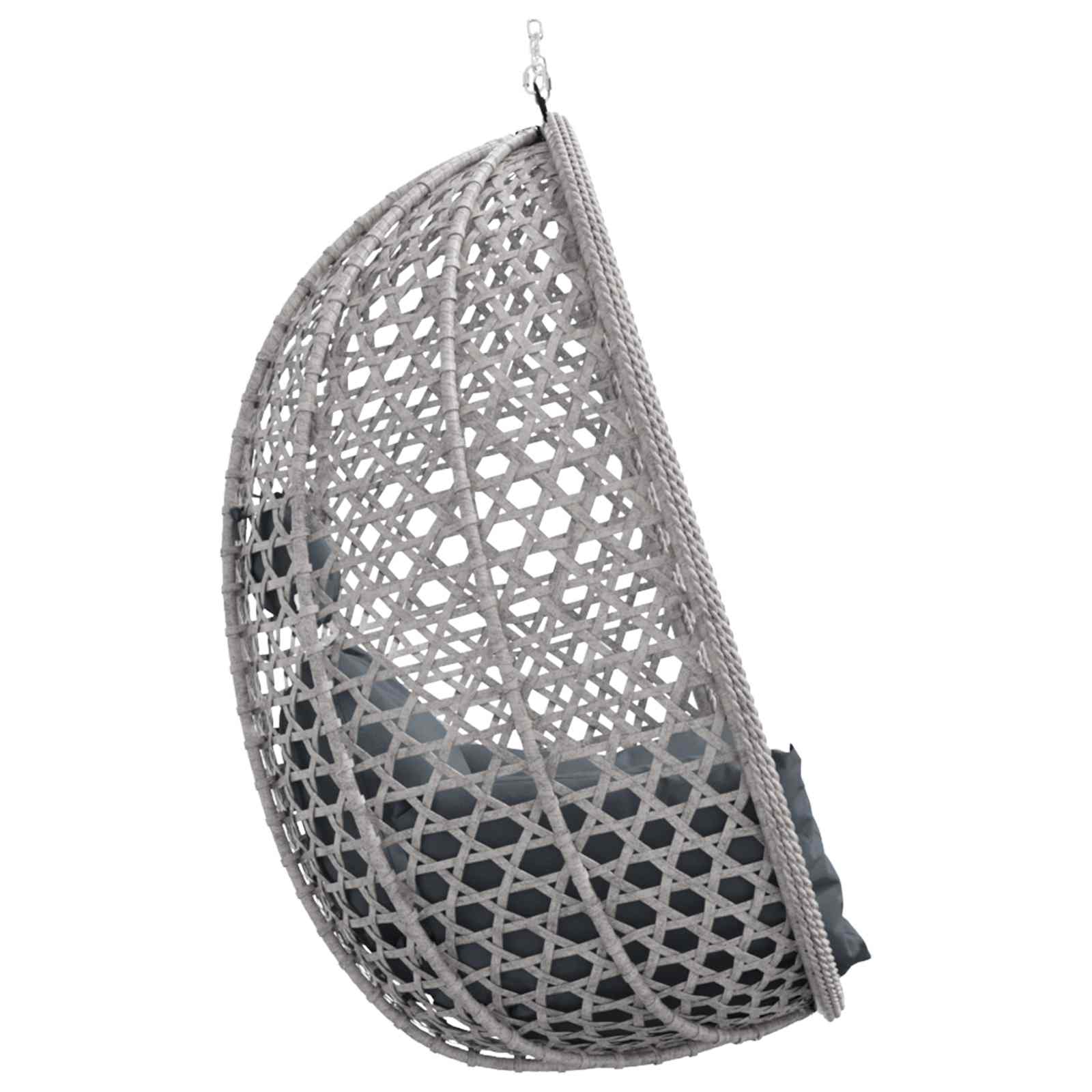 Hangende eierstoel zonder standaard Antraciet en Grijs image 6