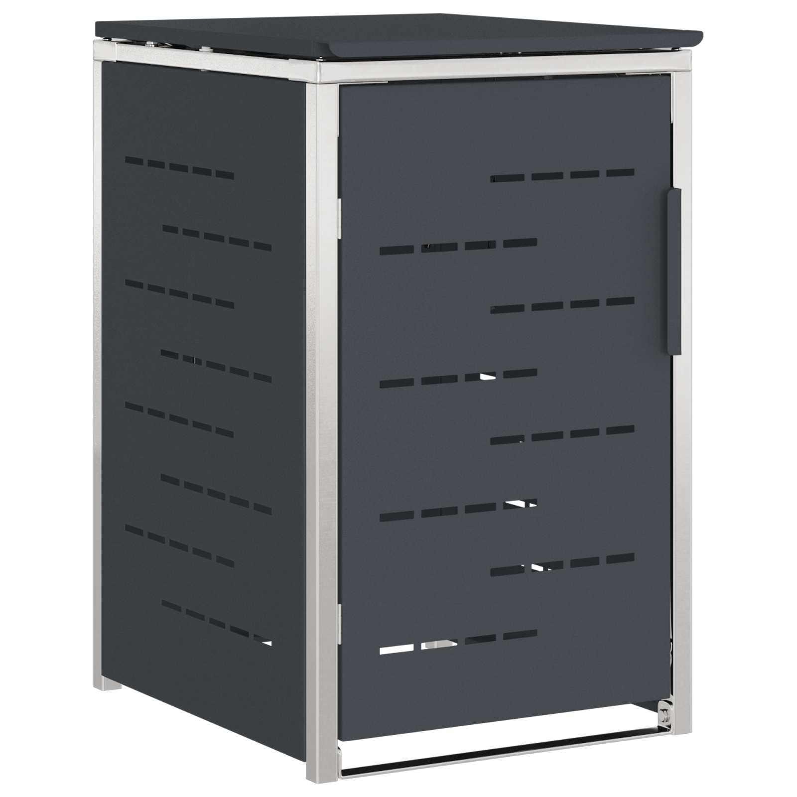 Opbergcontainer voor wielen voor 3 containers gemaakt van roestvrijstaal image 2