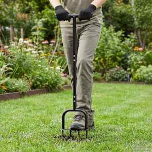 Orodje za aeracijo trate Črna 95 x 27 cm Plastika