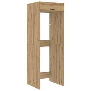 vidaXL Pesumasina kapp uksega K&auml;sit&ouml;&ouml;puu 67,5 x 68 x 200 cm Tehispuit