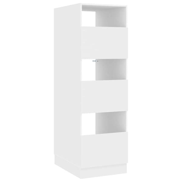 vidaXL Pesukaapp ladustamisega uksega Valge 50 x 68 x 162 cm Tehispuit