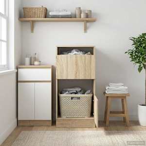 Omara za perilo z vrati Sonoma 50 x 68 x 102 cm Konstruiran les