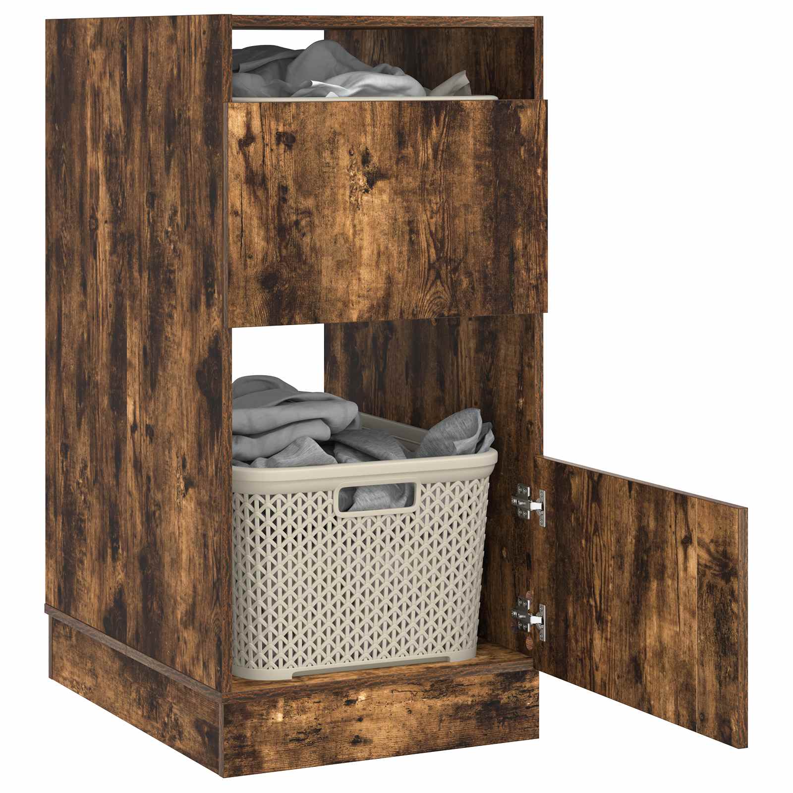 Thumbnail - vidaXL Wäscheschrank mit Speicher Geräucherte Eiche Holzwerkstoff